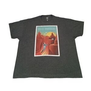 SpaceX Valles Marineris Mars Travel Tourism‎ Mens T-Shirt gray 3XL XXXL